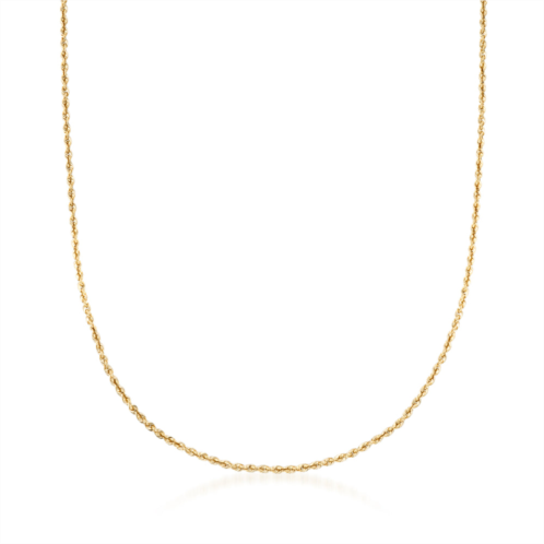 Ross-Simons 2.6mm 14kt yellow gold rope chain necklace