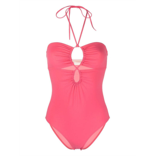 Ulla Johnson womens minorca maillot one piece swimsuit, honeysuckle, pink