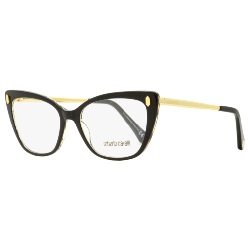 Roberto Cavalli womens butterfly eyeglasses rc5110 005 black/gold 52mm