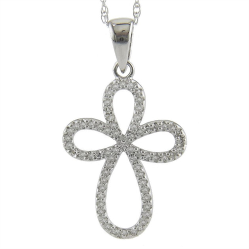 Monary open pave cross (wg/with chain)