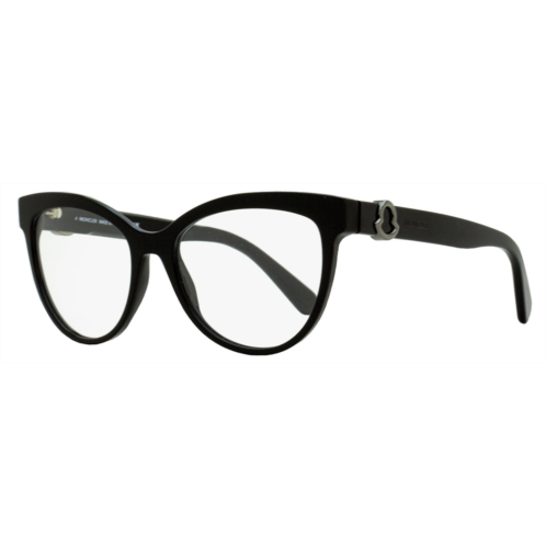 Moncler womens cat eye eyeglasses ml5166 001 black 53mm
