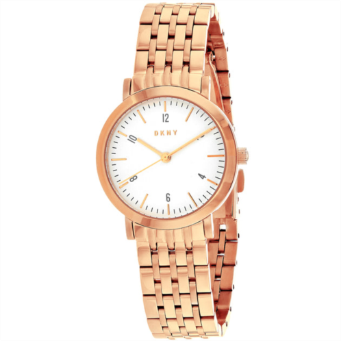 DKNY womens white dial watch