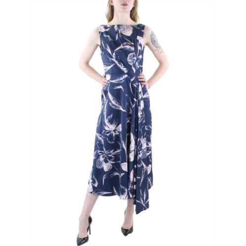 Kay Unger New York womens floral midi cocktail and party dress