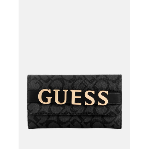 Guess Factory tenerife logo fold-over clutch