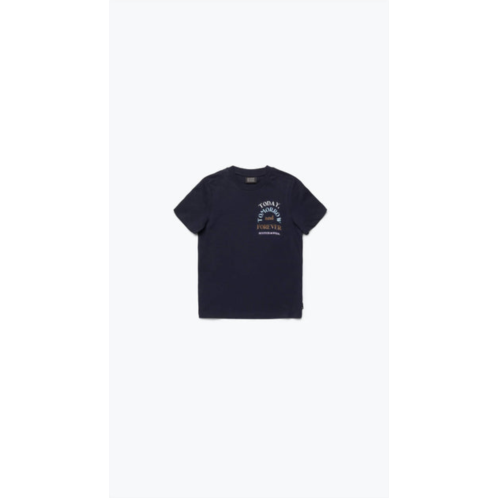 SCOTCH & SODA boys - relaxed fit chest artwork t-shirt in night