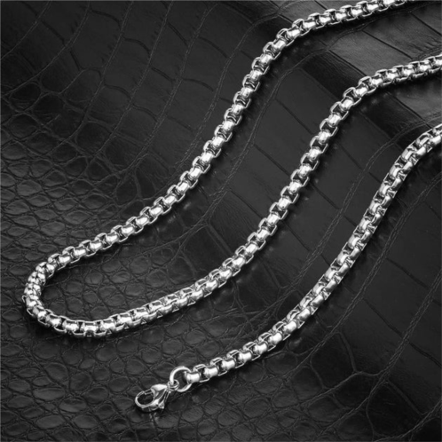 Crucible Jewelry crucible los angeles polished stainless steel 4.5mm box chain - 18 to 24