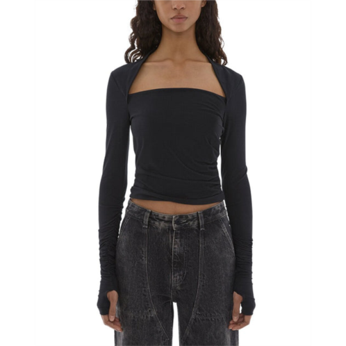 Helmut Lang fitted shrug top