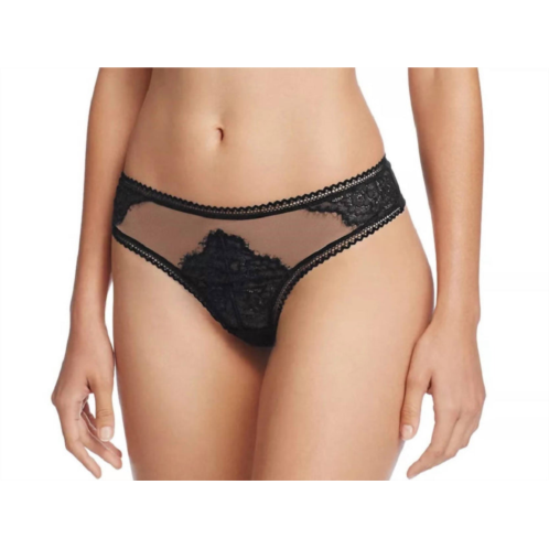 Thistle and Spire lace mirage thong in black