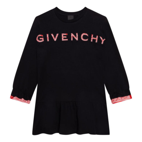 Givenchy teen black bandana logo dress