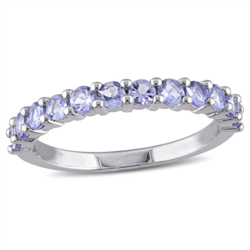 Mimi & Max 4/5ct tgw tanzanite stacking ring in sterling silver