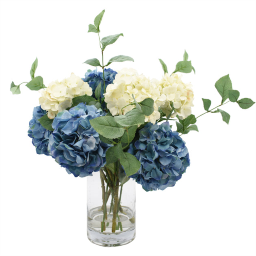 Creative Displays blue & white hydrangea floral arrangement