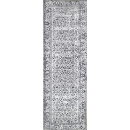 Superior classic antique floral polyester flat-weave indoor area rug