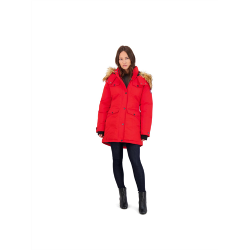 Canada Weather Gear womens faux fur heavyweight parka coat
