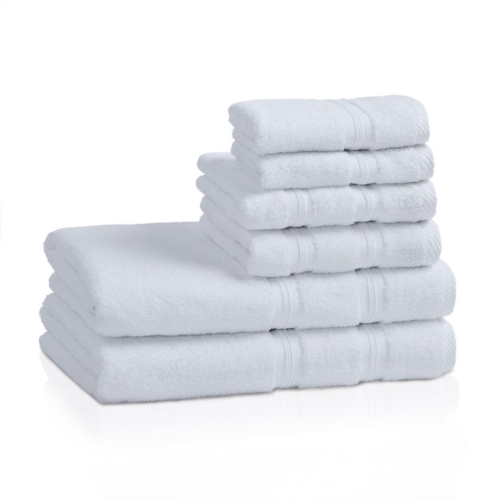 Superior modern smart dry absorbent zero-twist 6-piece towel set