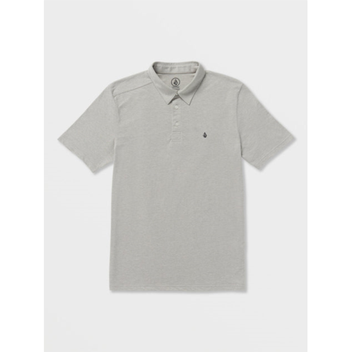 Volcom banger short sleeve polo shirt - heather grey