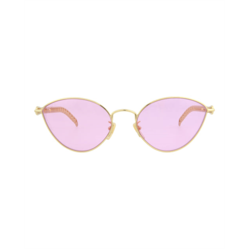 Gucci cat eye-frame metal sunglasses