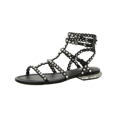 ASH sa womens leather rhinestone gladiator sandals
