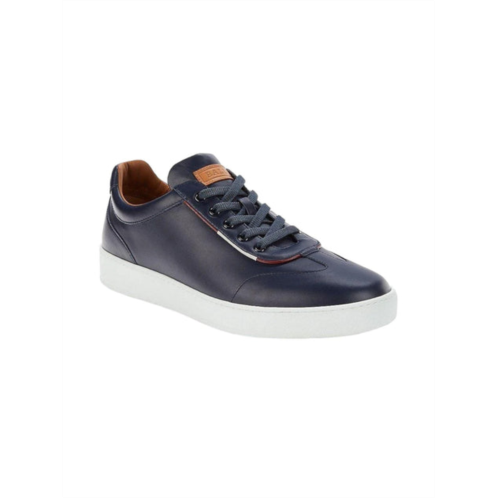 Bally baxley mens 6233865 blue leather sneakers