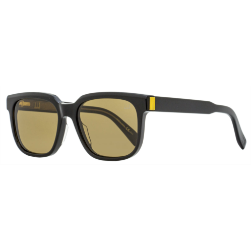 Dunhill unisex rectangular sunglasses du0002s 001 black/gold 54mm