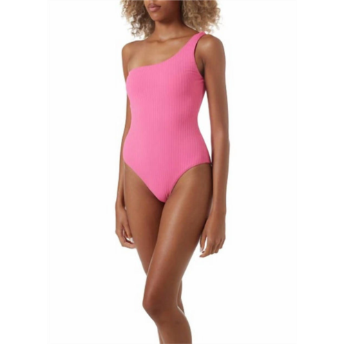 Melissa Odabash palermo ribbed swimsuit in hot pink