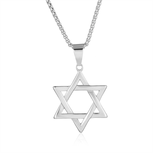 Crucible Jewelry crucible los angeles large star of david stainless steel necklace