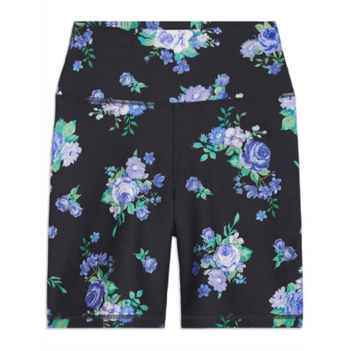 We Wore What womens floral fitness bike short