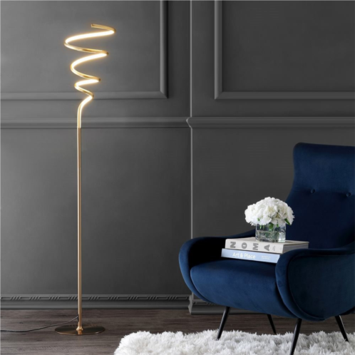 JONATHAN Y scribble 60.5 modern dimmable metal integrated led floor lamp
