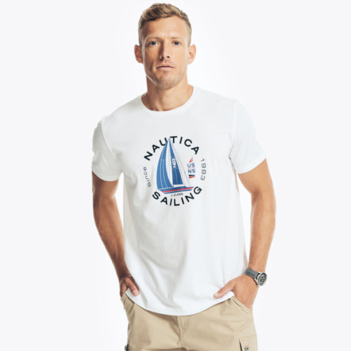 Nautica mens sustainably crafted sailing graphic t-shirt