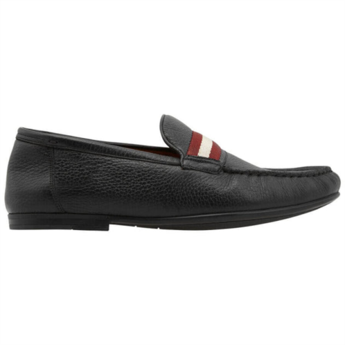 Bally crokett mens 6228362 black leather loafers