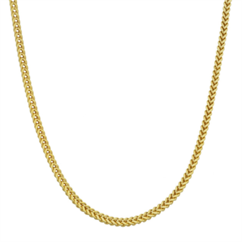 Fremada 10k yellow gold 1.9mm franco link necklace (22 inch)