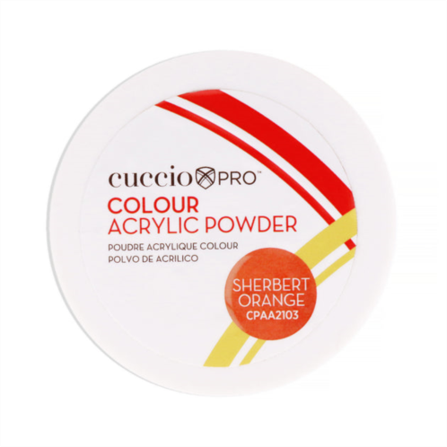 Cuccio PRO colour acrylic powder - sherbert orange by for women - 1.6 oz acrylic powder