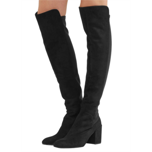 Stuart Weitzman womens halftime stretch-crepe suede over-the-knee boot