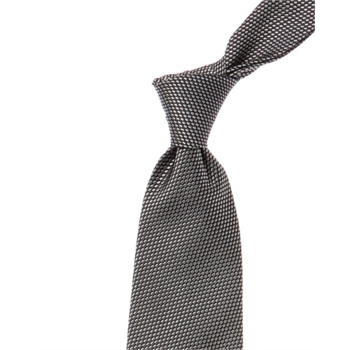 Brooks Brothers medium grey block solid silk tie