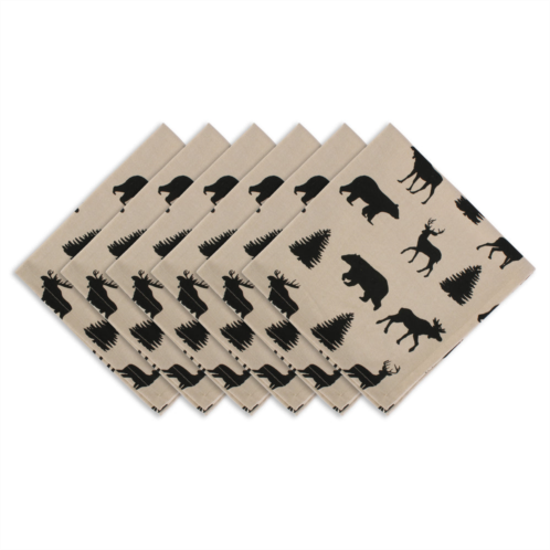 DII mountain trail plaid napkin (set of 6)