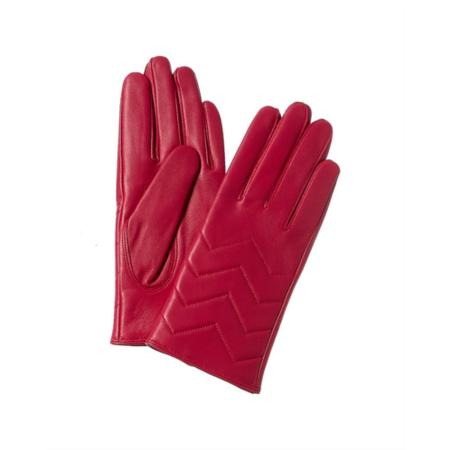 Phenix quilted v cashmere-lined leather gloves