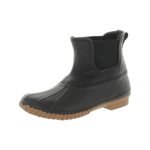Style & Co. womens faux leather chelsea rain boots
