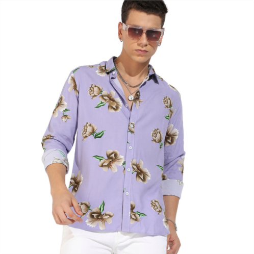 Campus Sutra floral print shirt