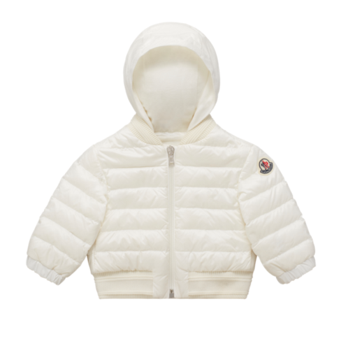 Moncler white down-paneled jacket