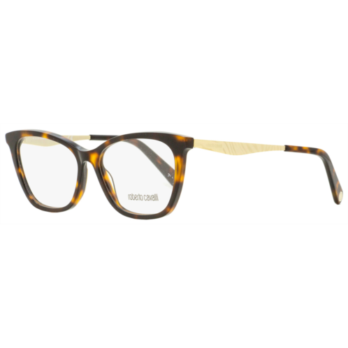 Roberto Cavalli womens rectangular eyeglasses rc5095 052 havana/gold 54mm