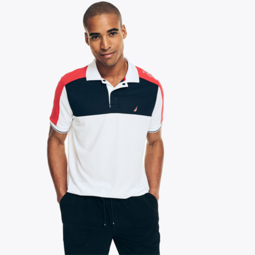 Nautica mens navtech sustainably crafted classic fit polo