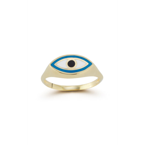 Ember Fine Jewelry 14k gold evil eye ring