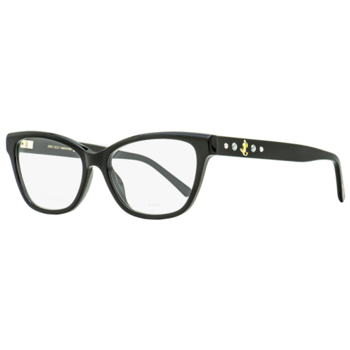 Jimmy Choo womens butterfly eyeglasses jc334 807 black 54mm