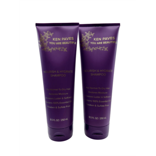 Ken Paves you are beautiful nourish & hydrate shampoo 8.5 oz set of 2