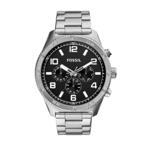 Fossil mens brox multifunction, stainless steel watch