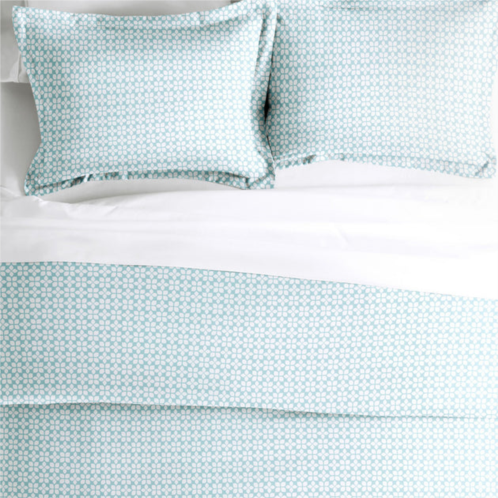Ienjoy Home starlight aqua pattern duvet cover set ultra soft microfiber bedding, twin/twinxl
