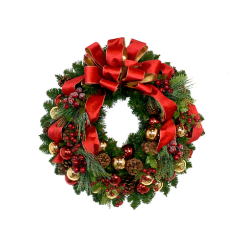 Creative Displays 26 holiday wreath with red bow