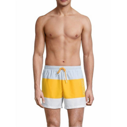Hugo Boss mens coco swim shorts in open yellow