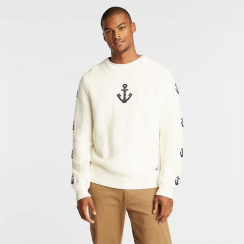 Nautica mens big & tall anchor graphic sweater