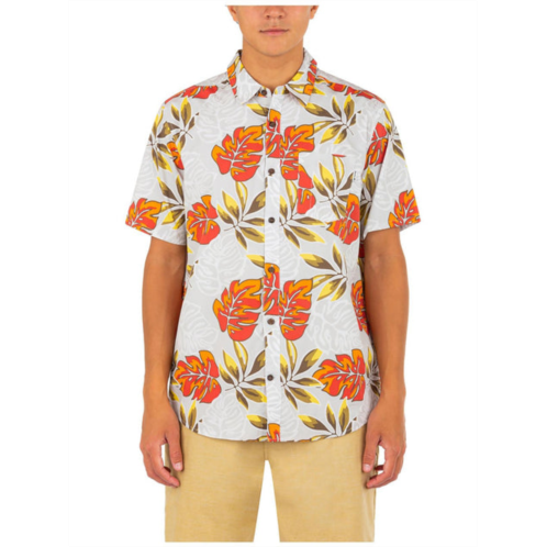 Hurley mens cotton printed hawaiian print shirt