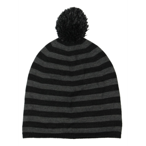 Eileen Fisher womens merino wool pom-pom beanie hat
